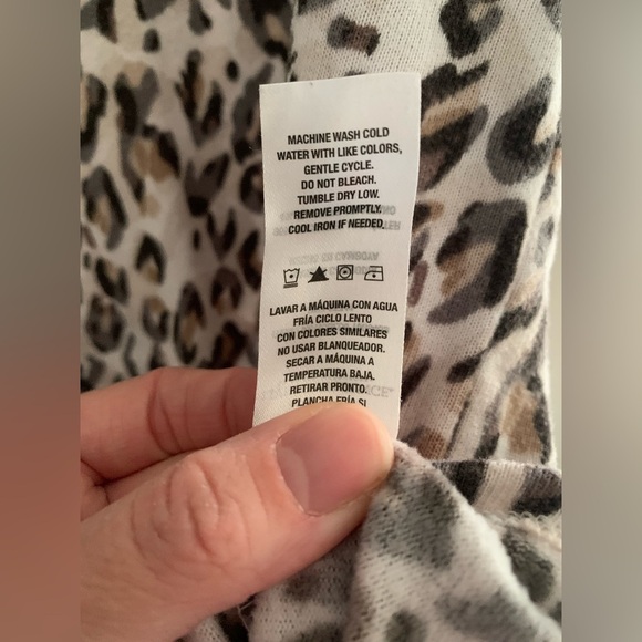 Womens Live Love Lounge Cheetah Print Tank Jogger Pockets Comfort Lounge Set M - Picture 4 of 14